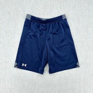 Under Armour Shorts Mens Medium Navy Blue Loose Fit Athletic Training Activewear